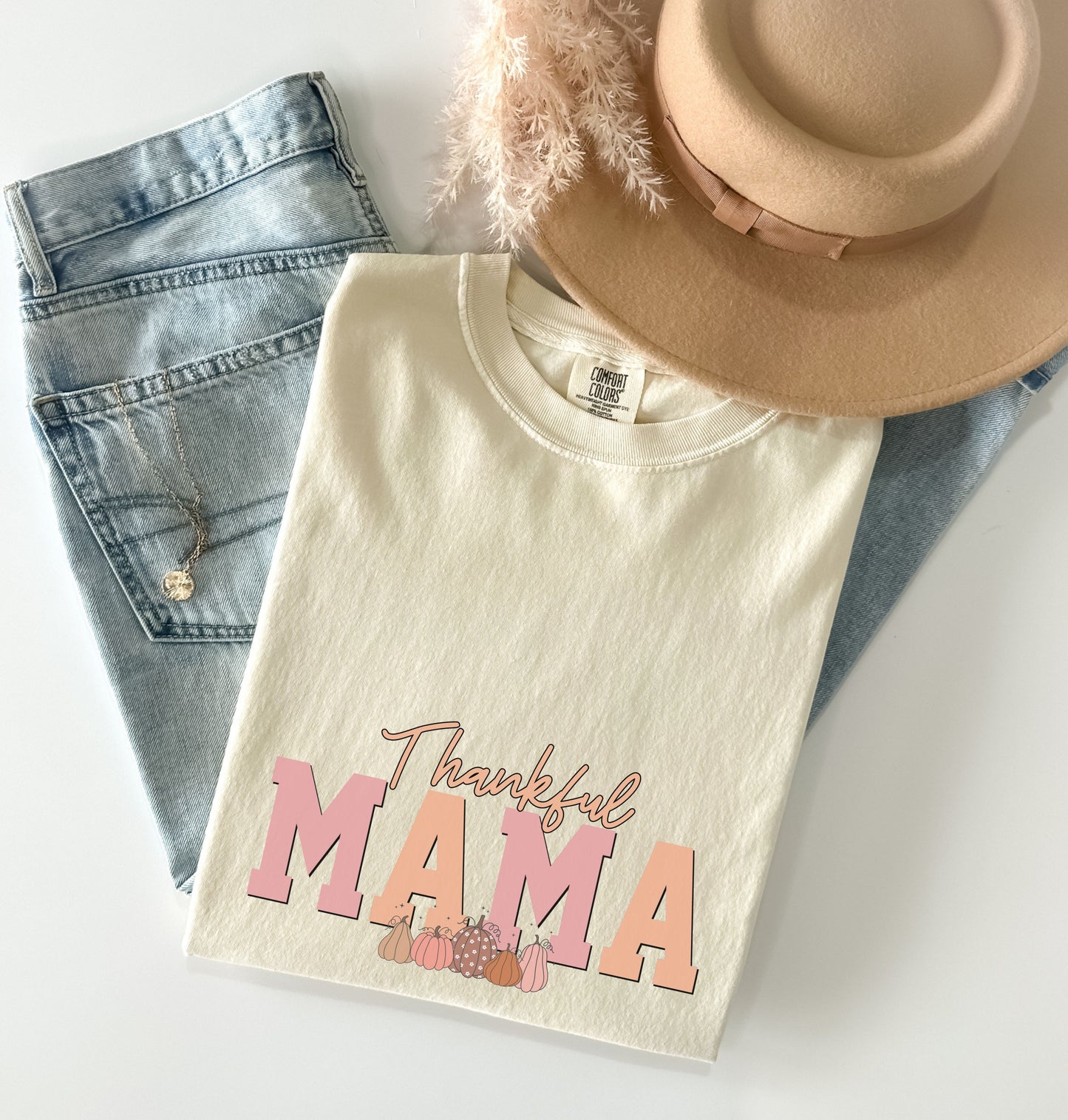 Thanksgiving Apparel - Thankful Mama - Adult Comfort Colors Shirt