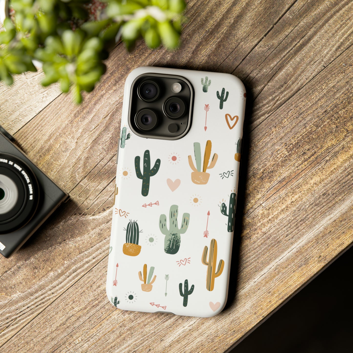 A Seasonal iPhone Case - Scattered Cacti