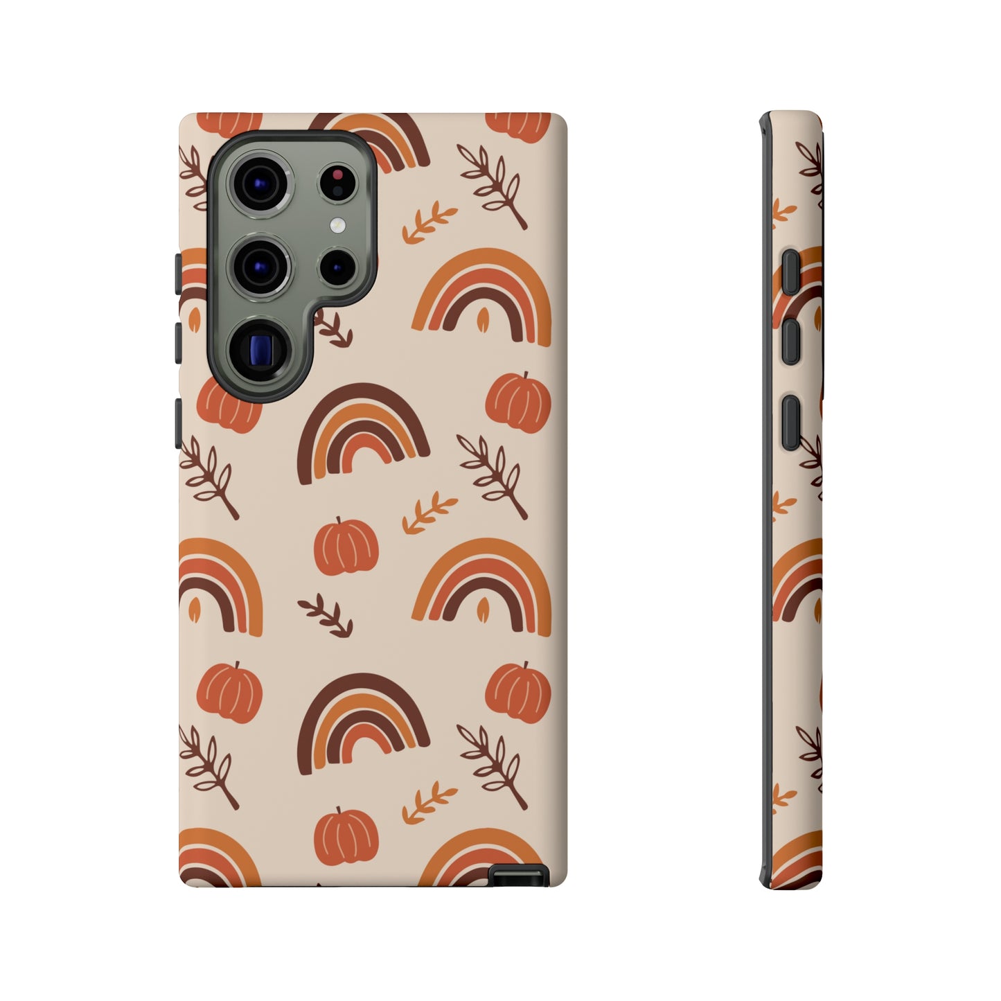 Samsung Galaxy Case - Seasonal Pumpkin Rainbow