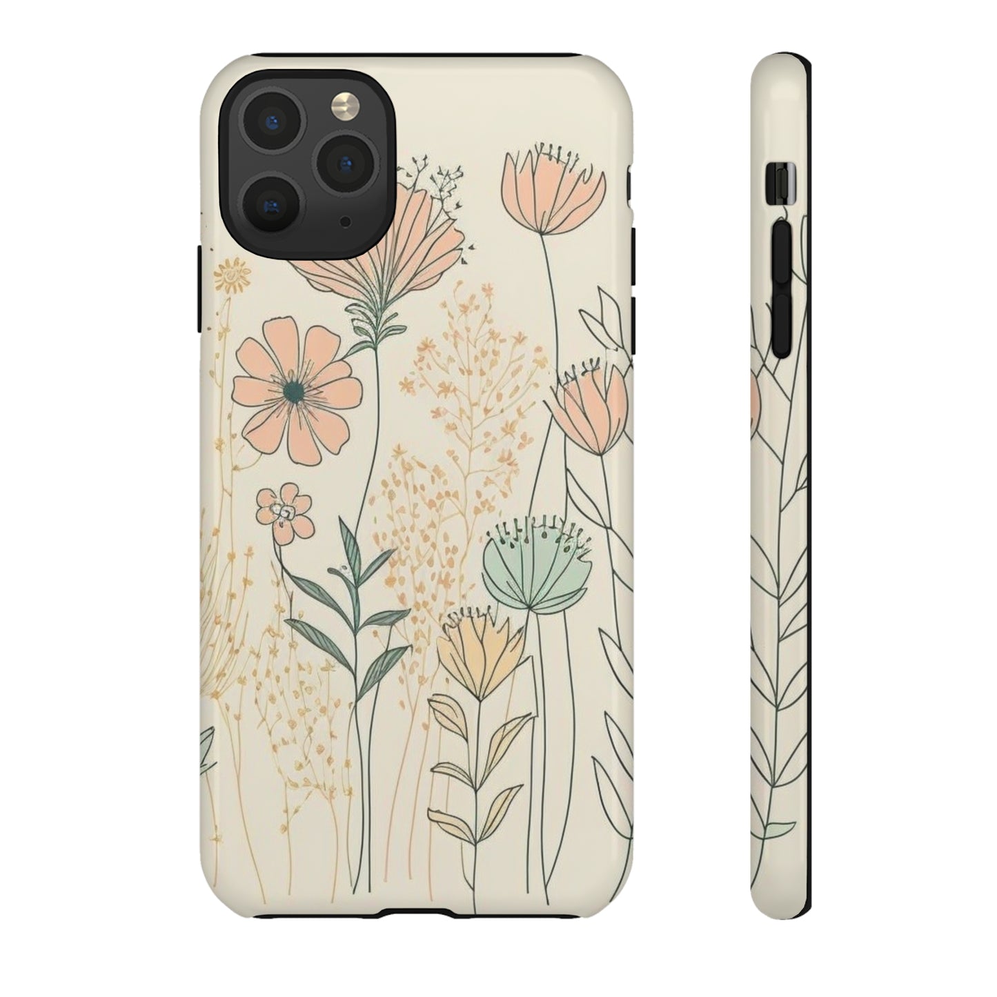 iPhone Case - Soft Boho Flowers