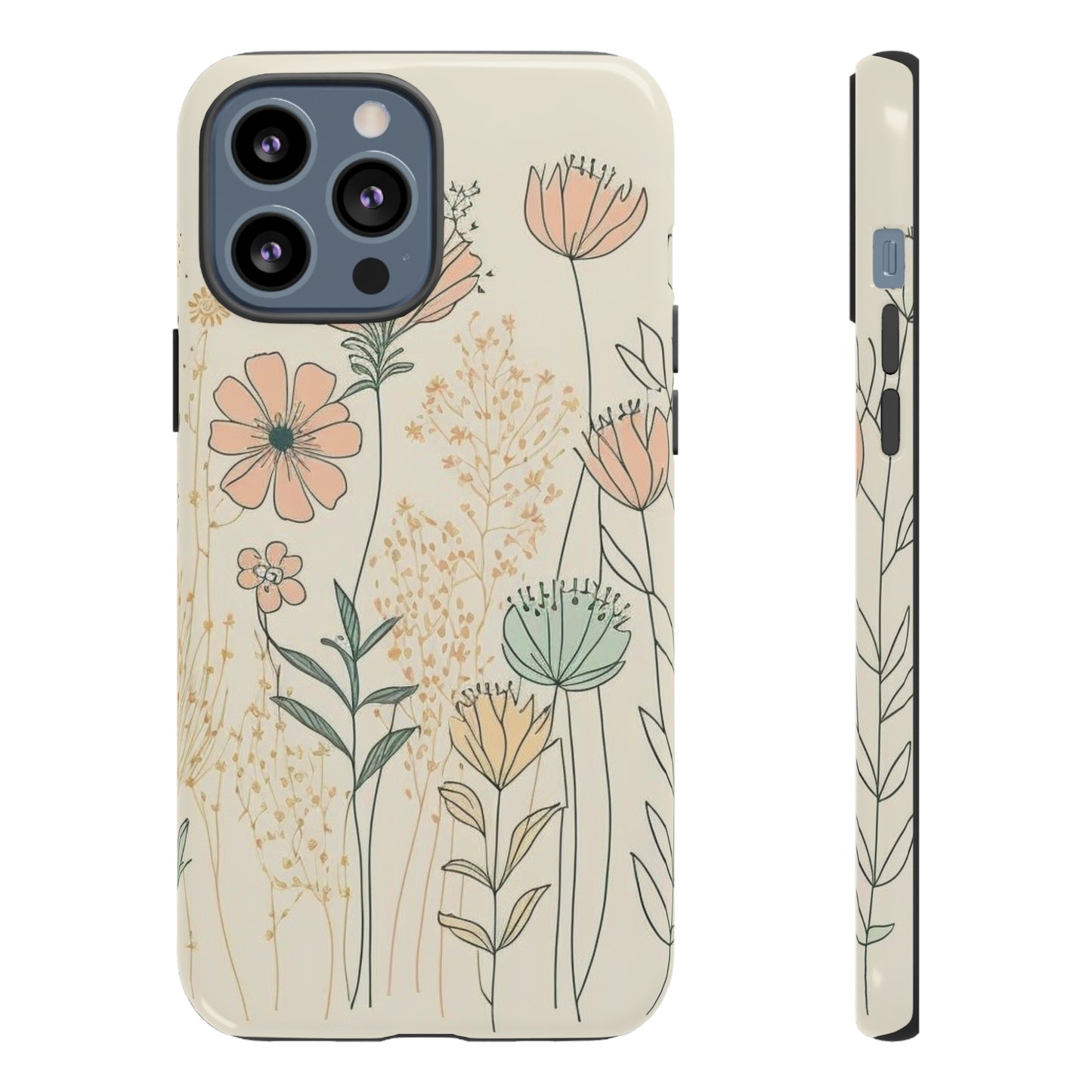 iPhone Case - Soft Boho Flowers