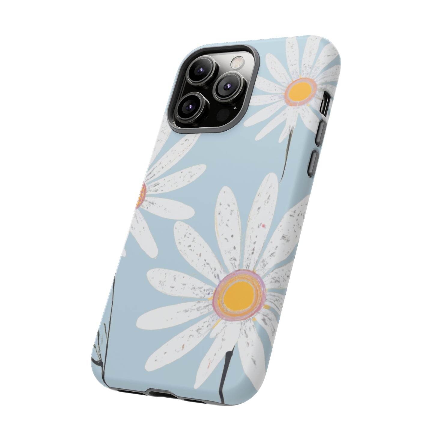 iPhone Case - Pastel Blue Daisy