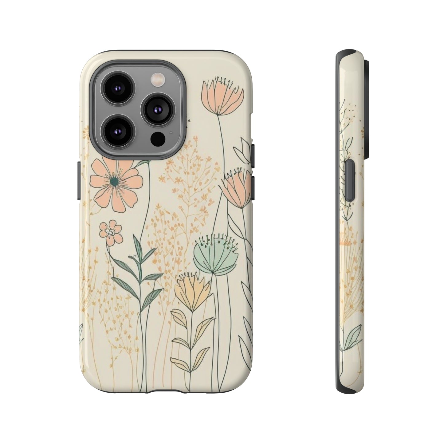 iPhone Case - Soft Boho Flowers