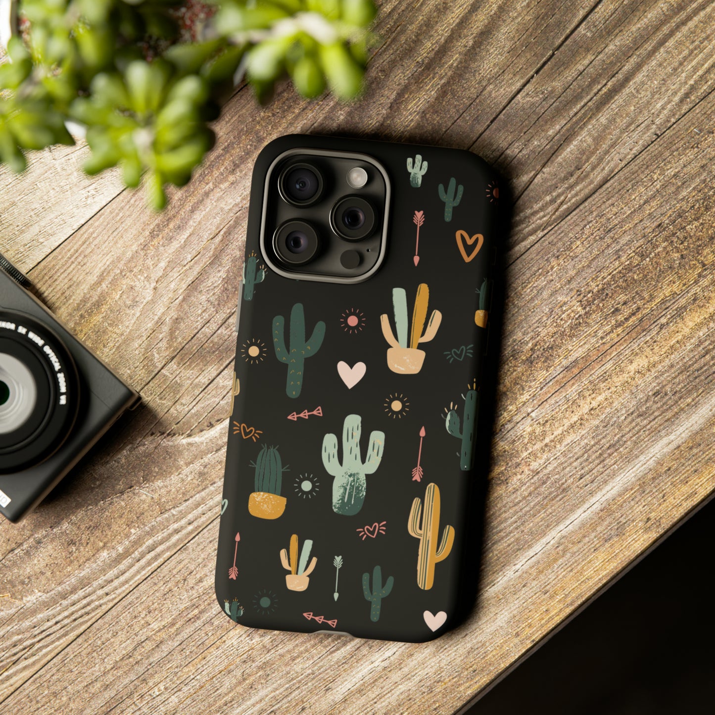 Copy of A Seasonal iPhone Case - Scattered Cacti Bold