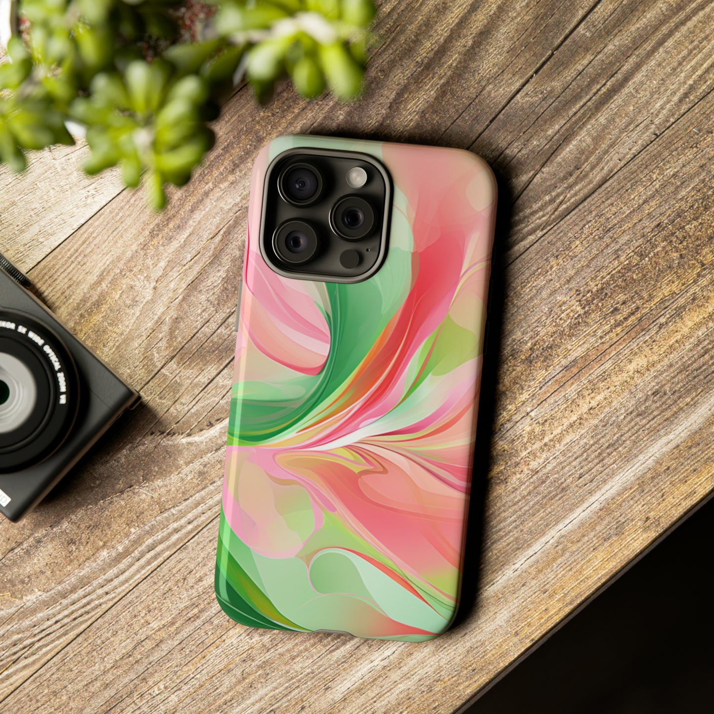 A Seasonal iPhone Case - Pink Swirl