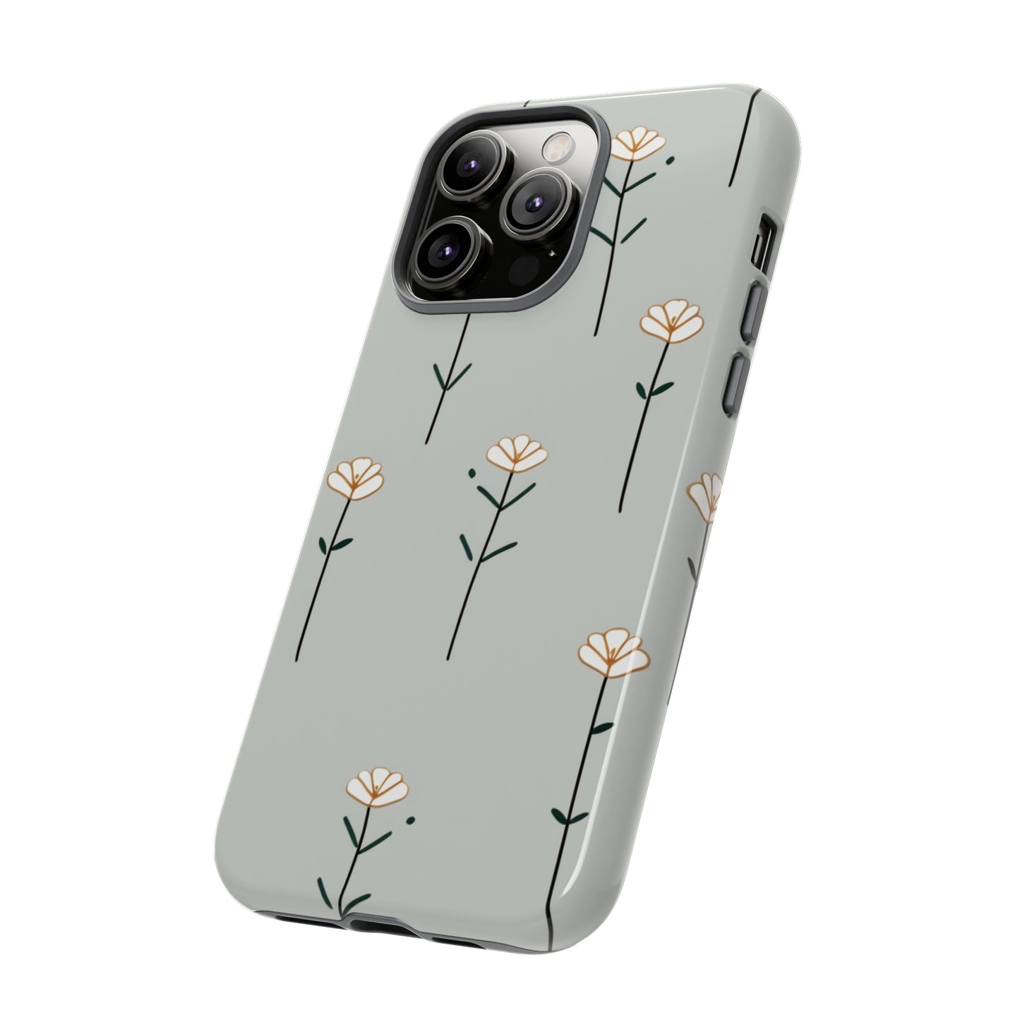 iPhone Case - Line Art Flowers