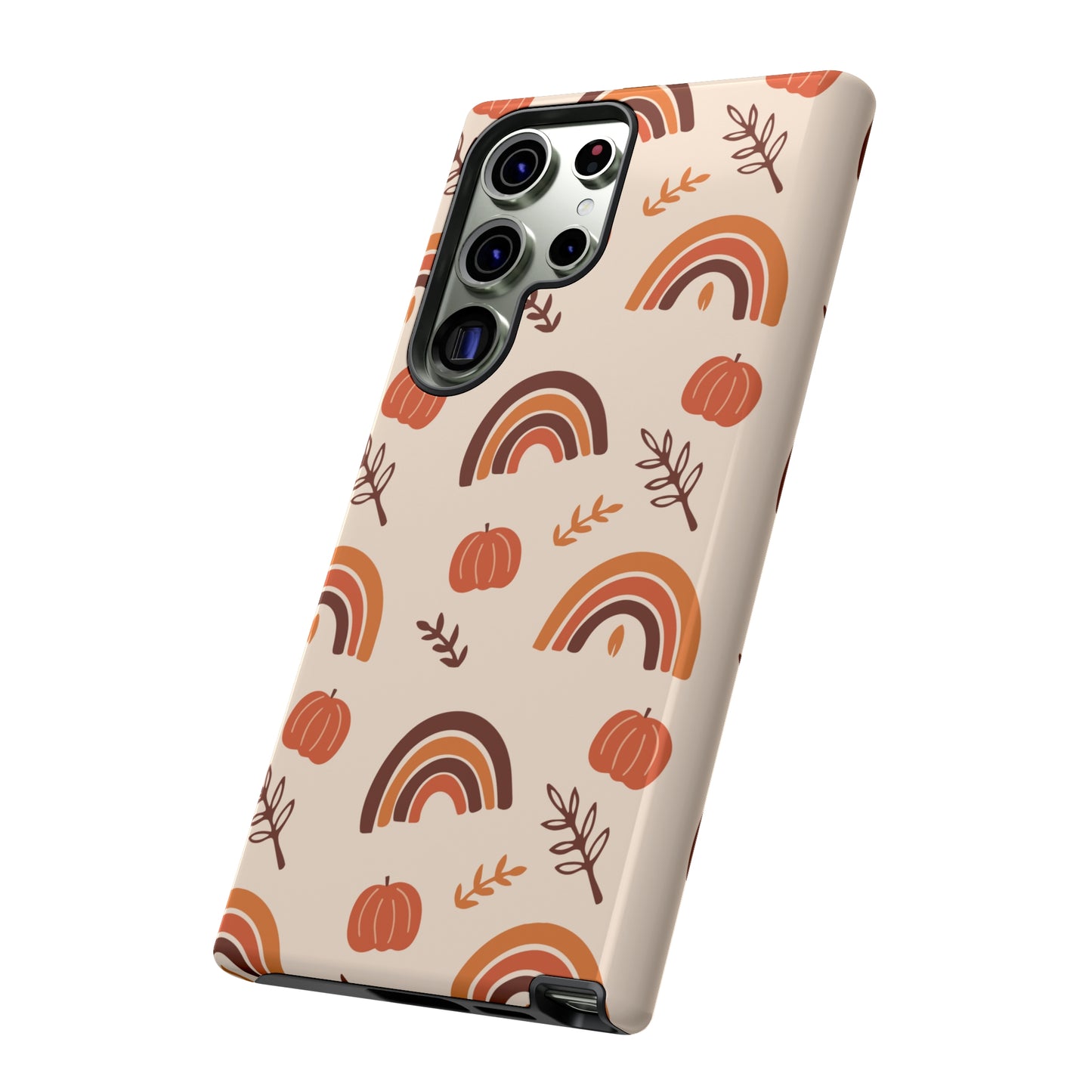 Samsung Galaxy Case - Seasonal Pumpkin Rainbow