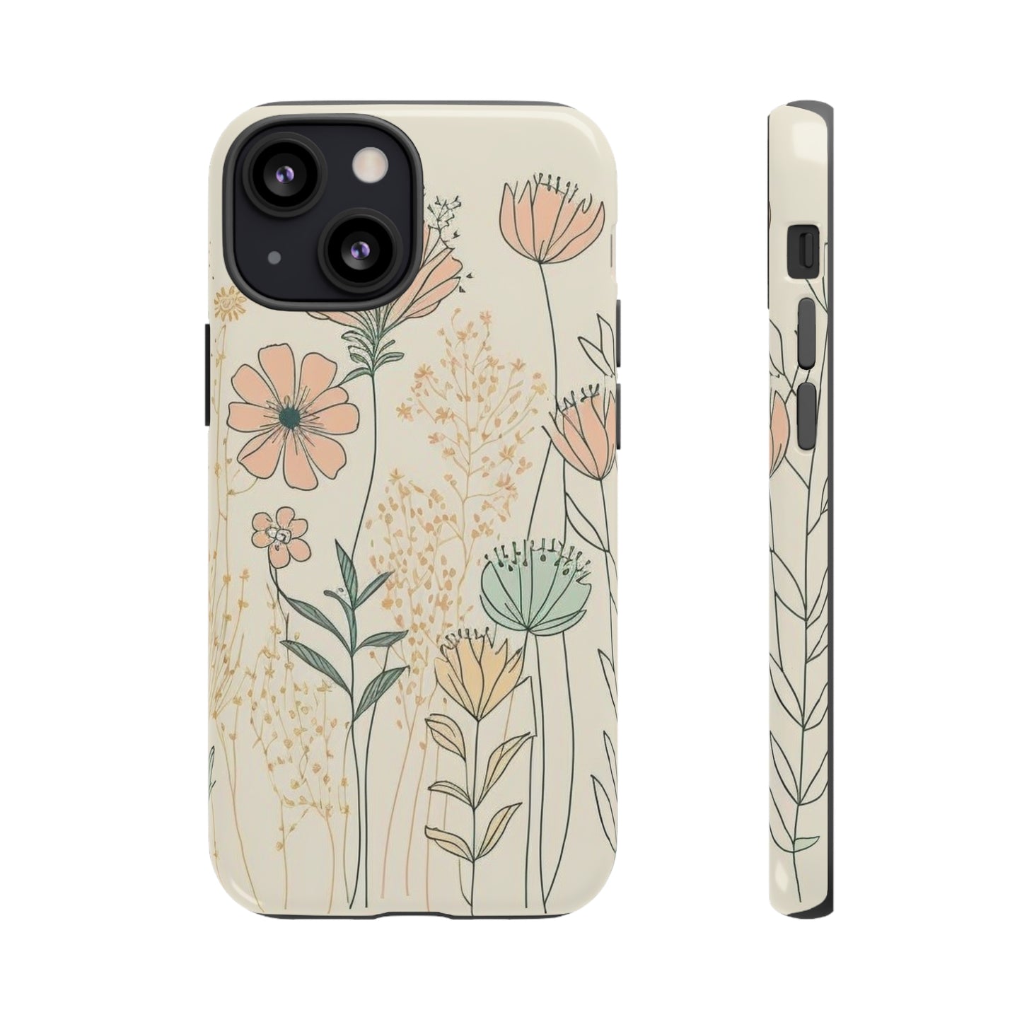 iPhone Case - Soft Boho Flowers