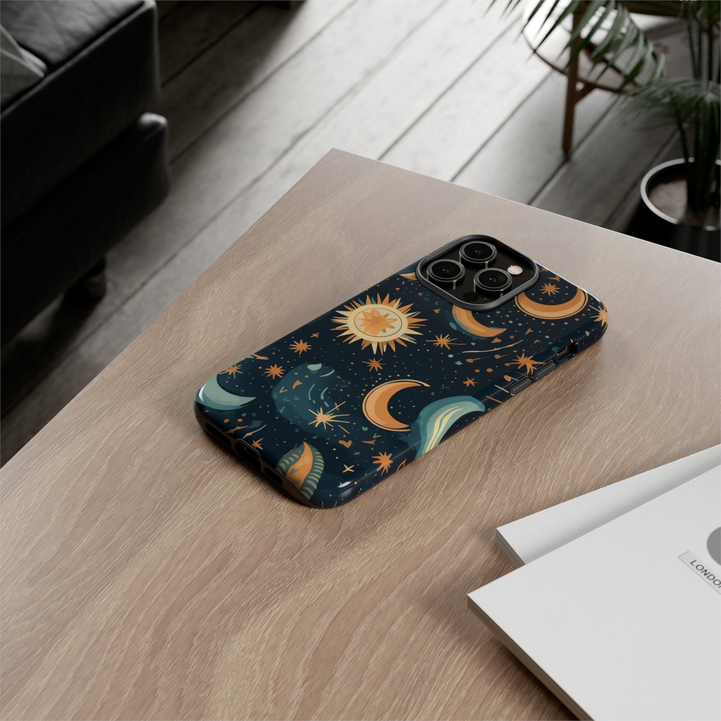 iPhone Case - Moon and Stars - Celestial