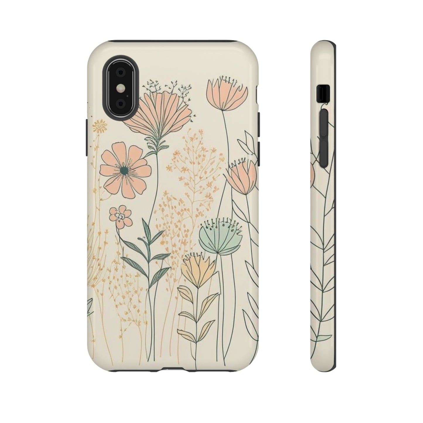 iPhone Case - Soft Boho Flowers