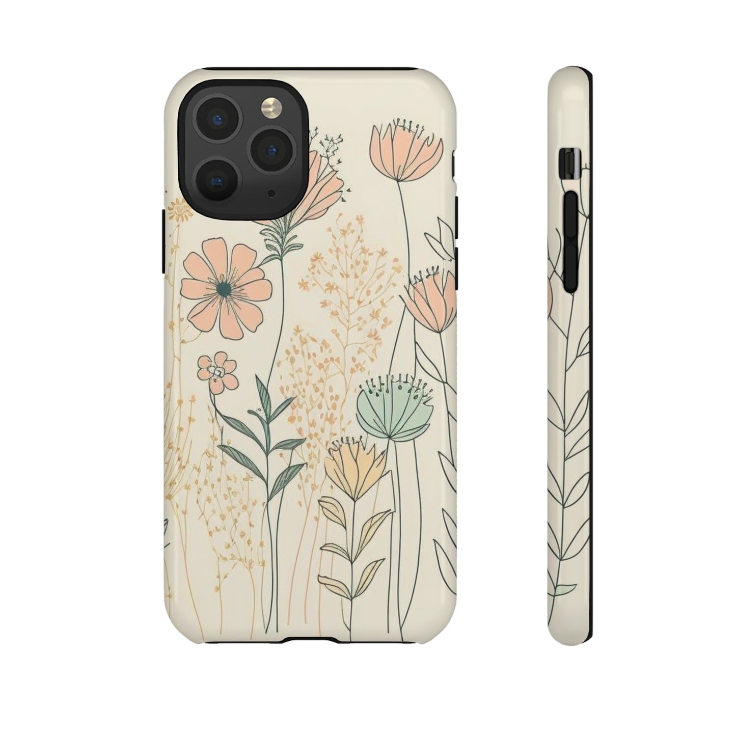 iPhone Case - Soft Boho Flowers