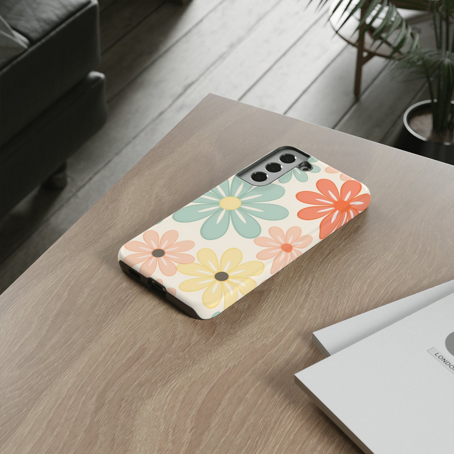 Samsung Galaxy - Pastel Retro Flowers