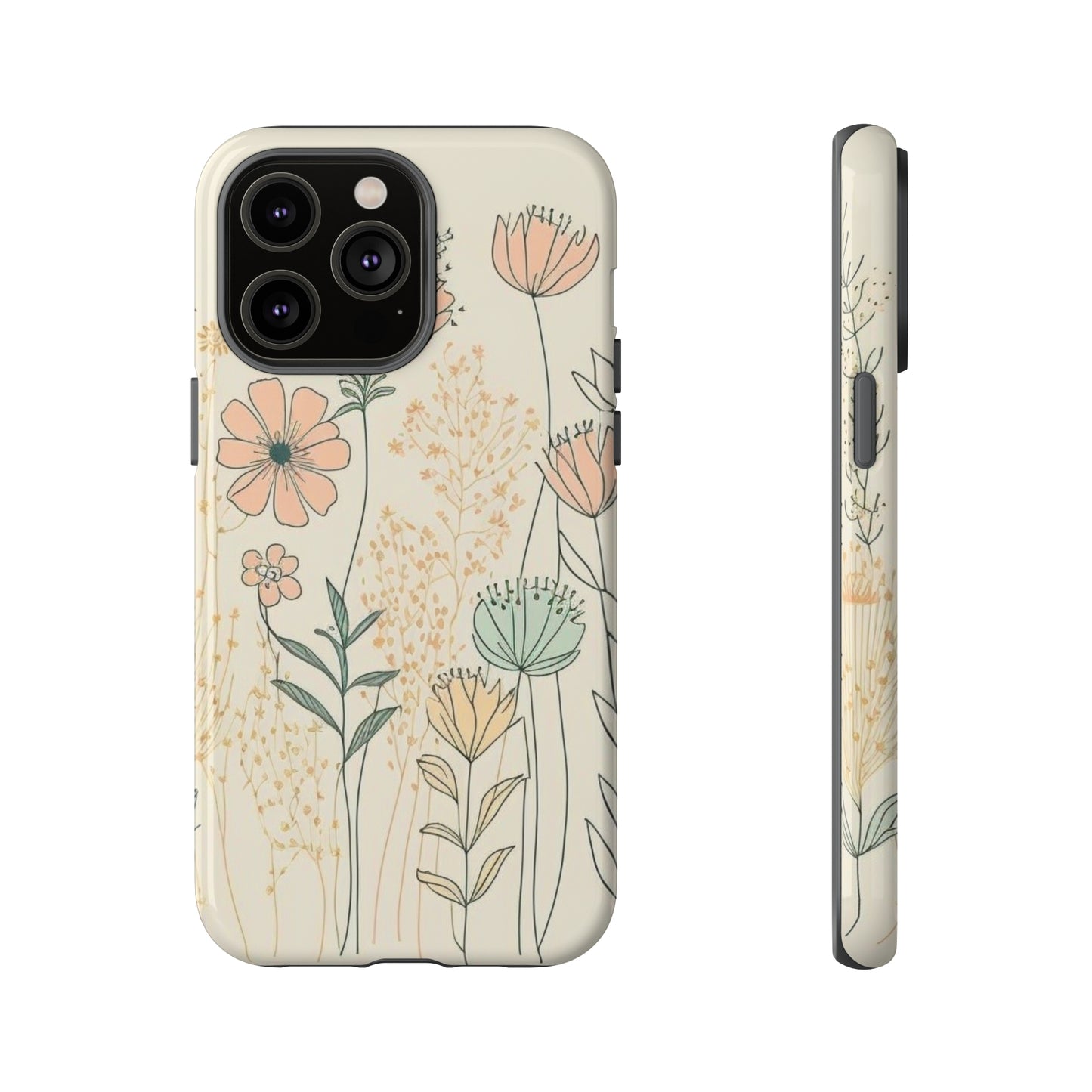 iPhone Case - Soft Boho Flowers