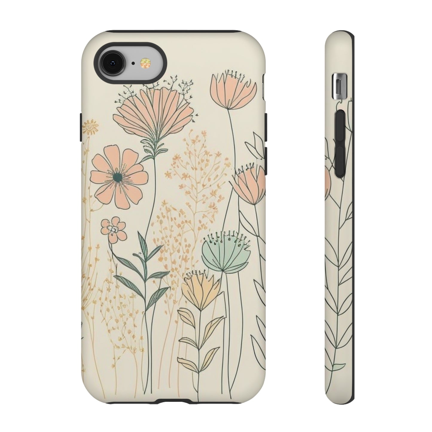 iPhone Case - Soft Boho Flowers