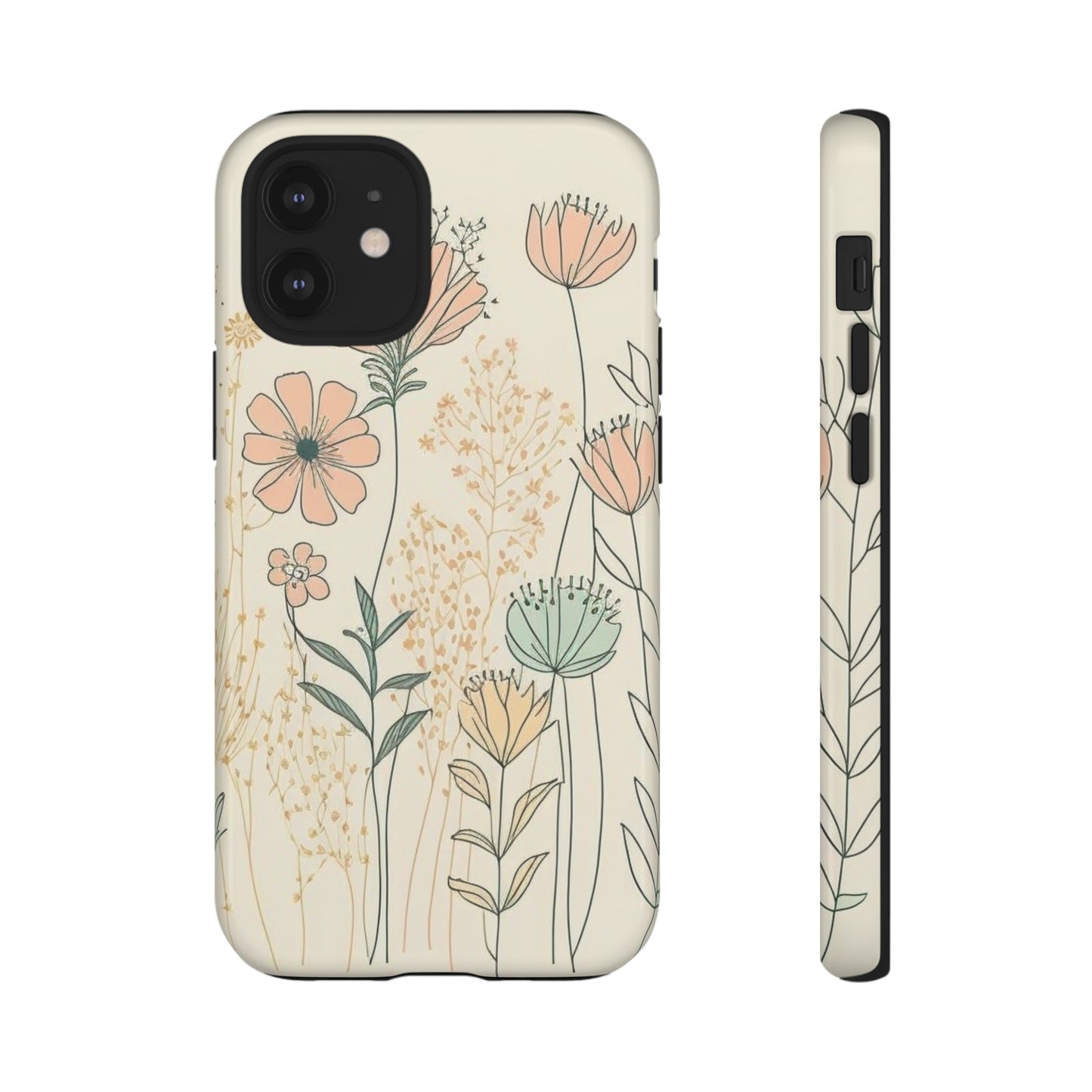 iPhone Case - Soft Boho Flowers