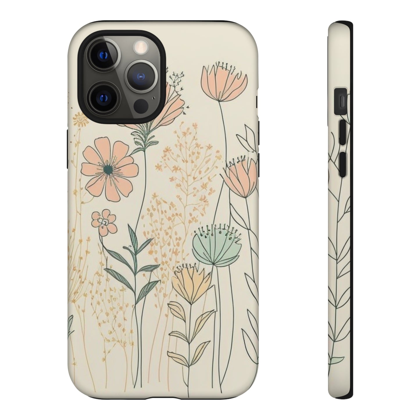 iPhone Case - Soft Boho Flowers