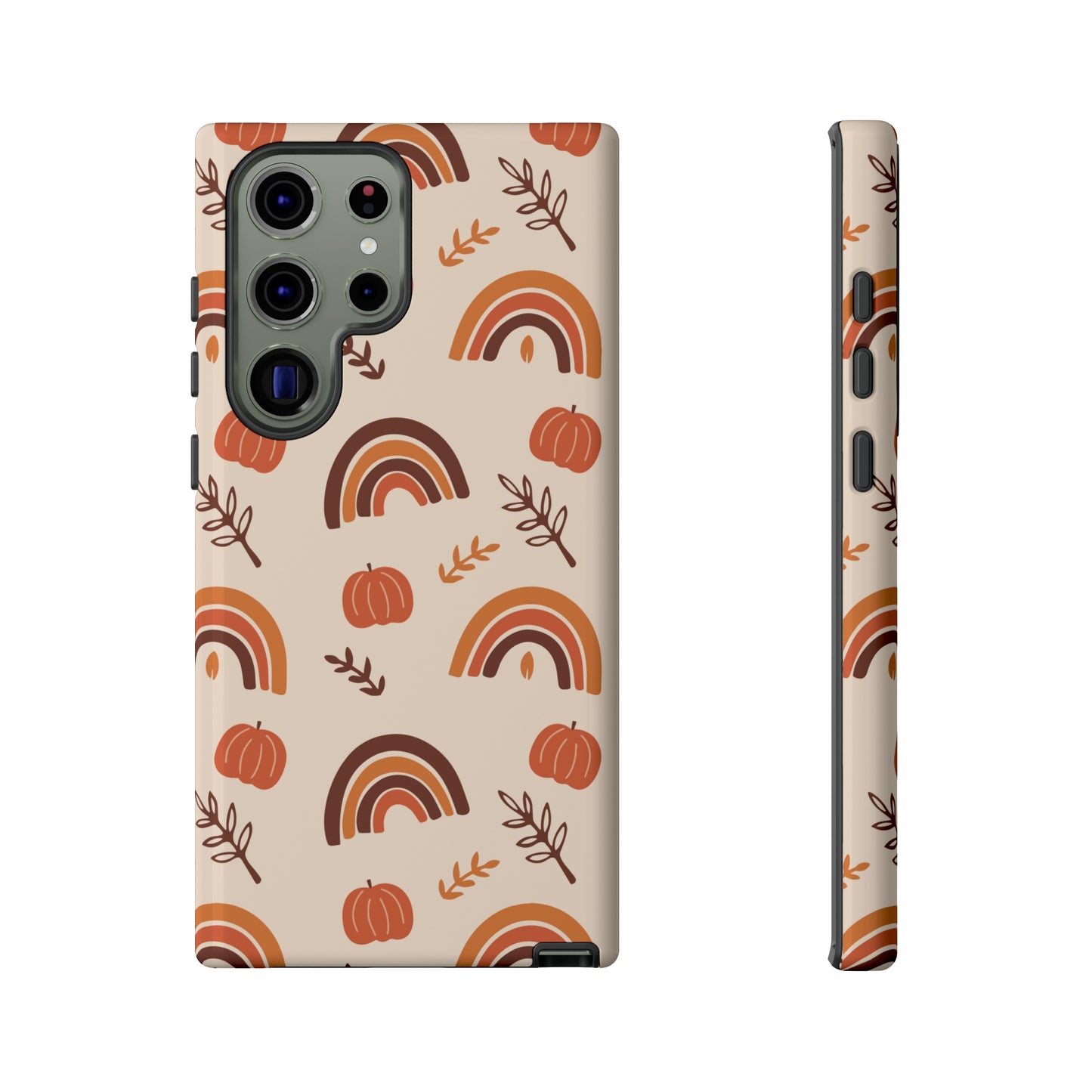 Samsung Galaxy Case - Seasonal Pumpkin Rainbow