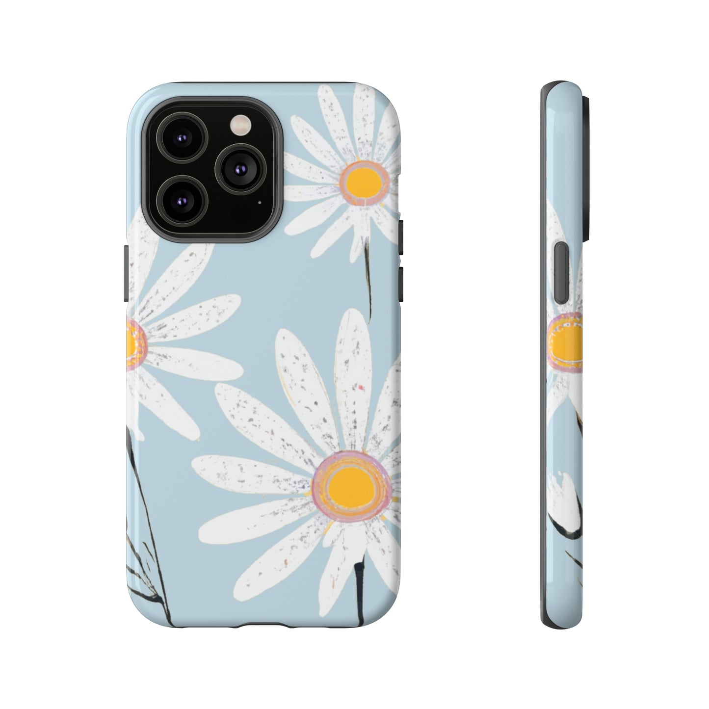 iPhone Case - Pastel Blue Daisy