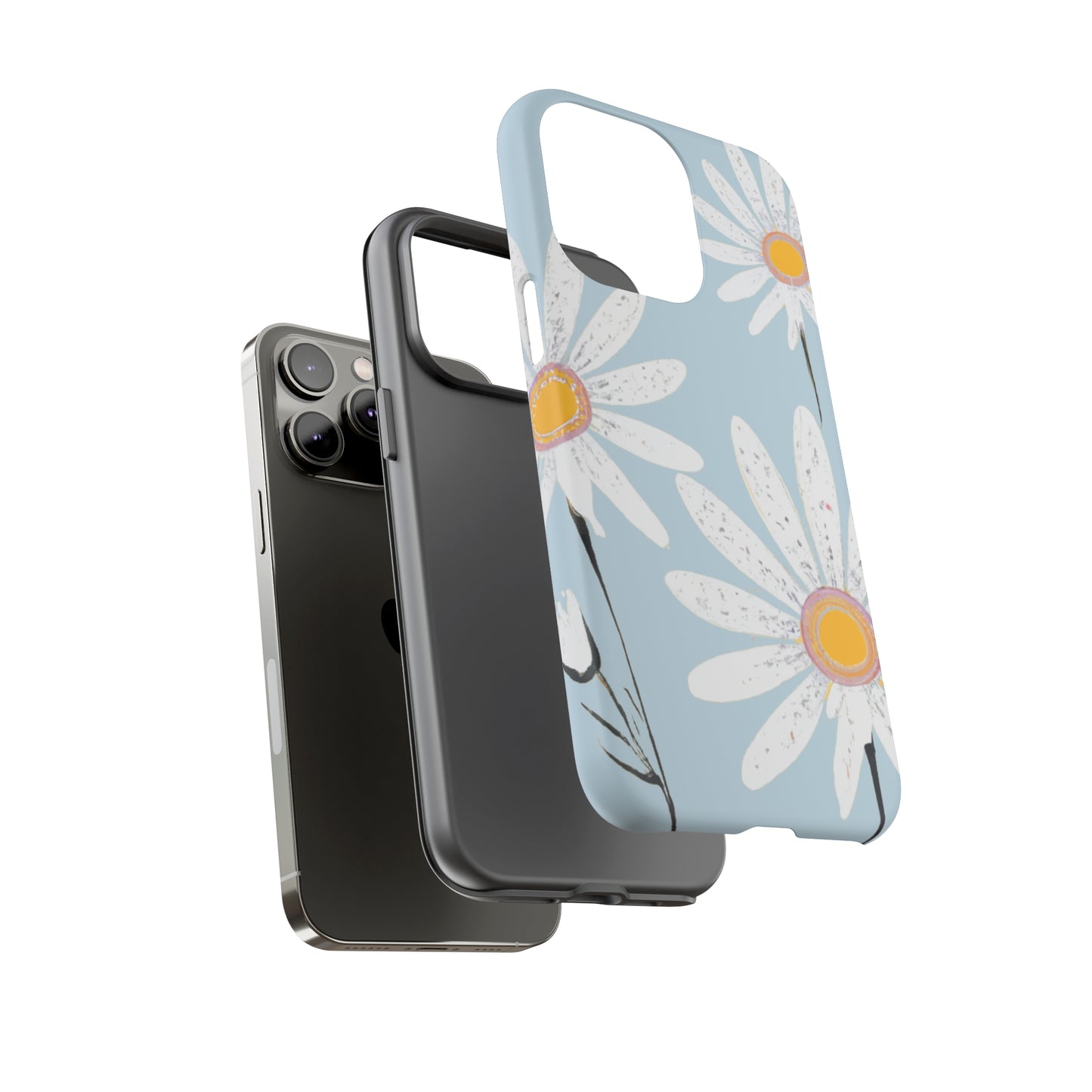 iPhone Case - Pastel Blue Daisy