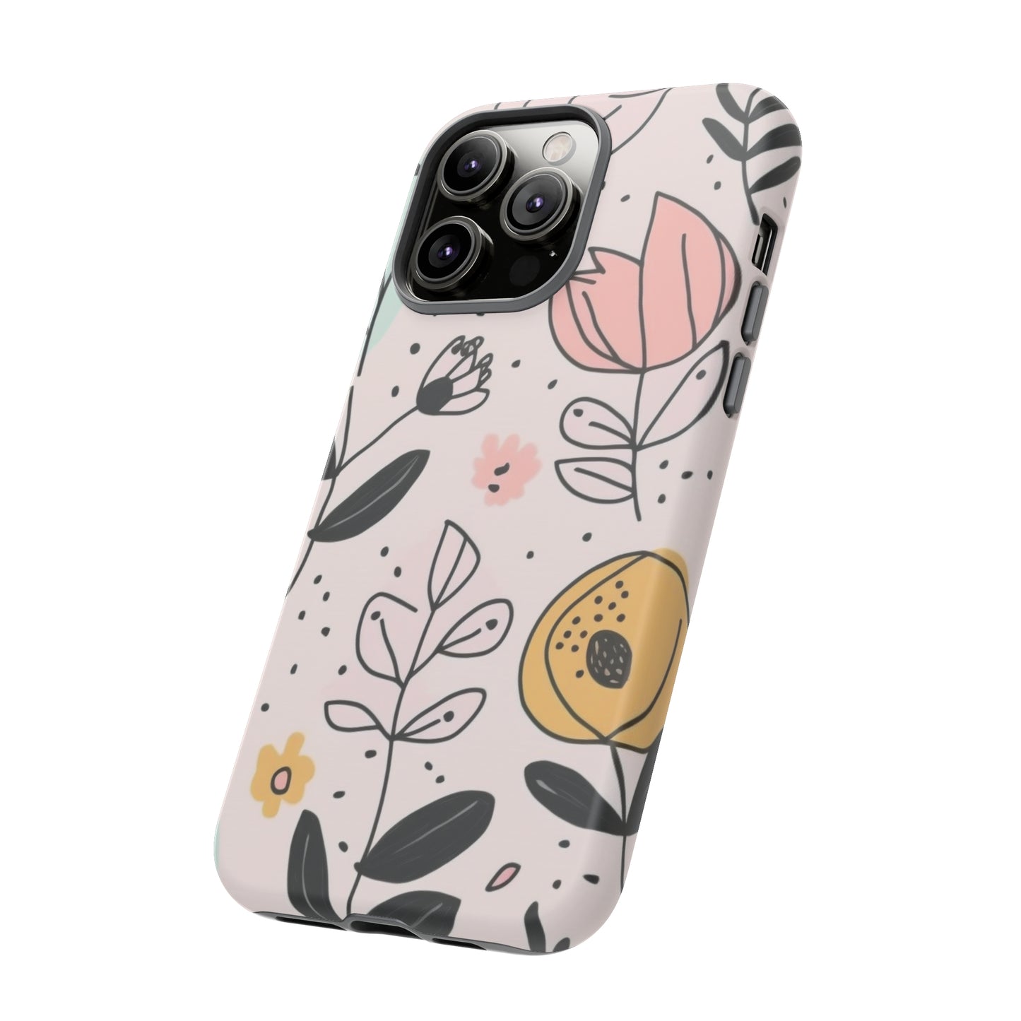 iPhone Case - Cute Floral Sketch