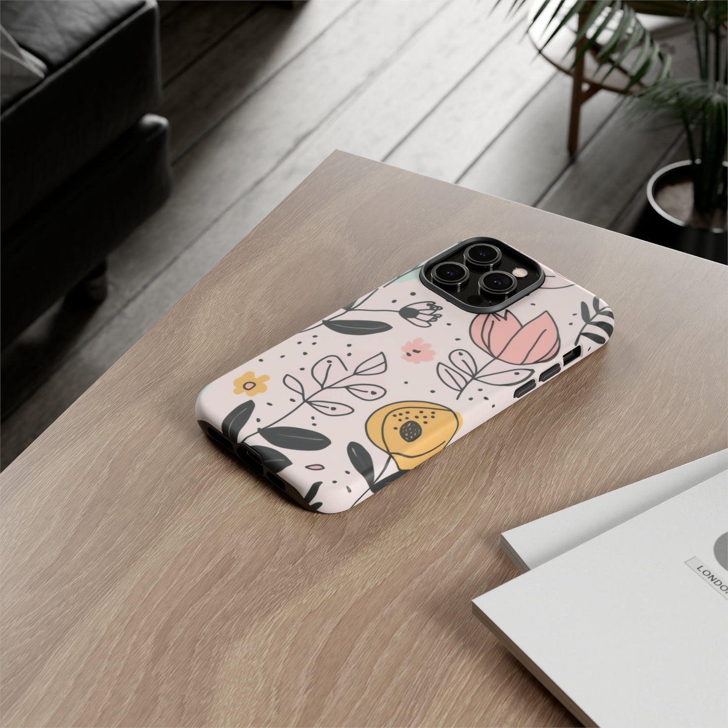 iPhone Case - Cute Floral Sketch