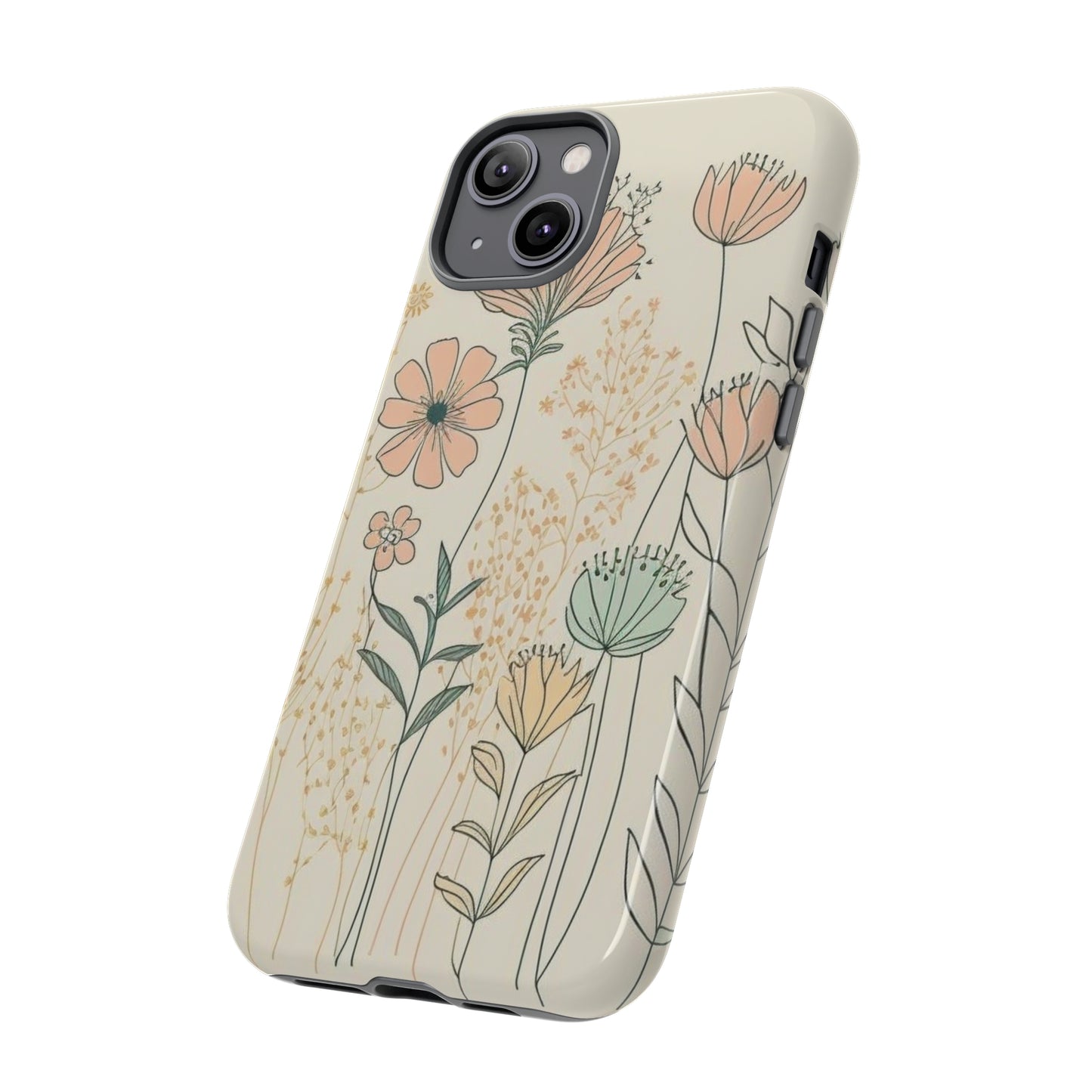 iPhone Case - Soft Boho Flowers