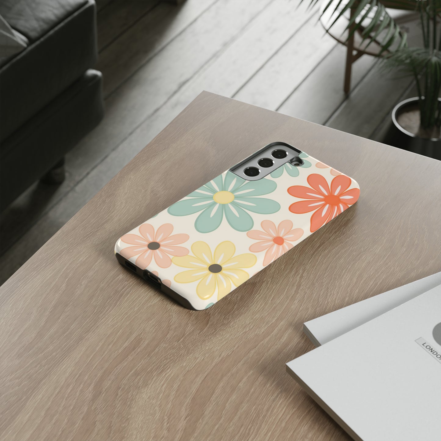 Samsung Galaxy - Pastel Retro Flowers