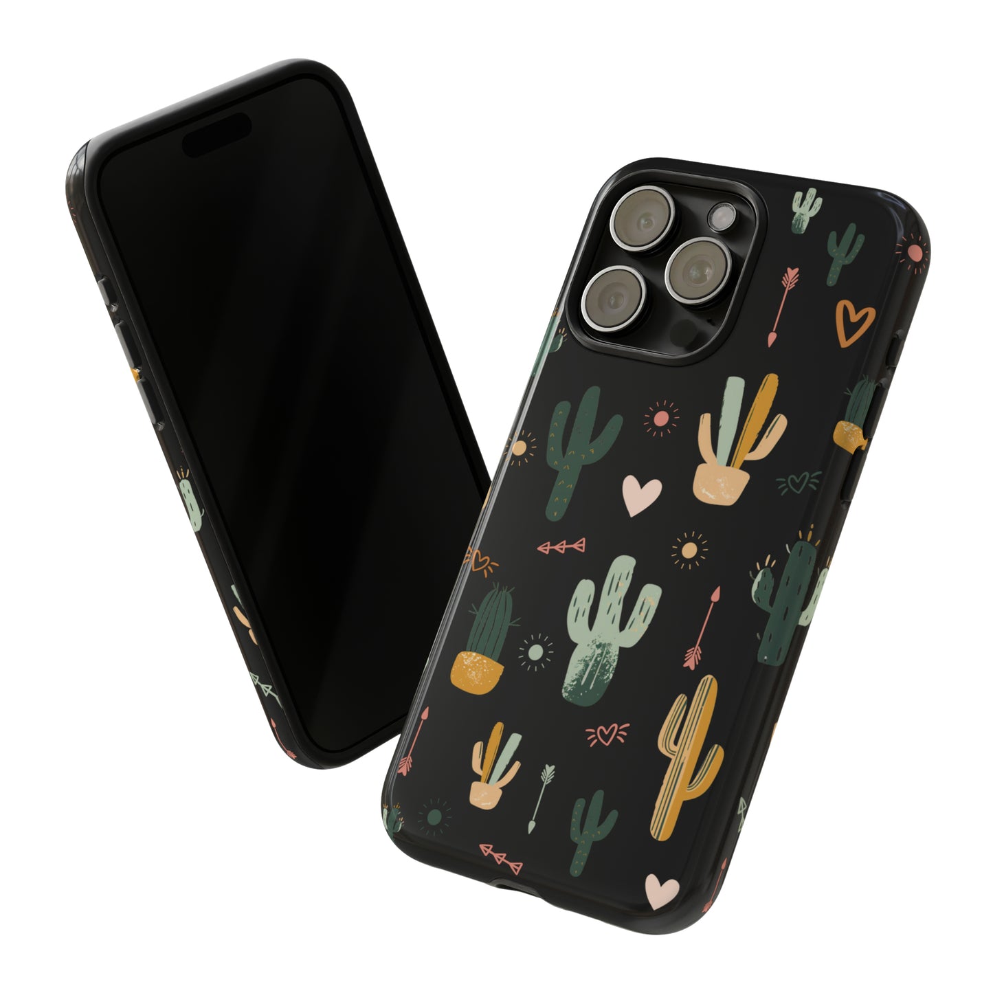 Copy of A Seasonal iPhone Case - Scattered Cacti Bold