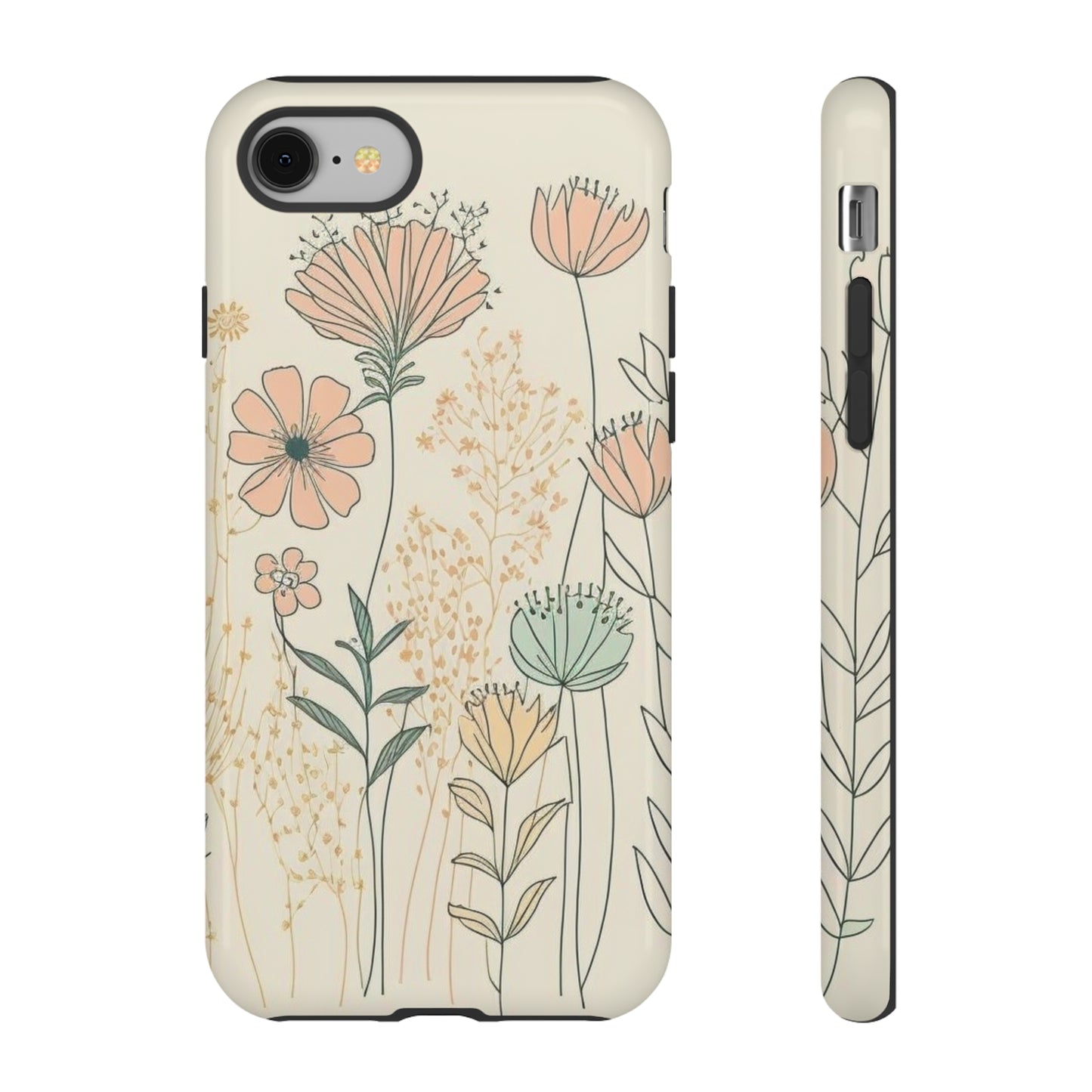 iPhone Case - Soft Boho Flowers