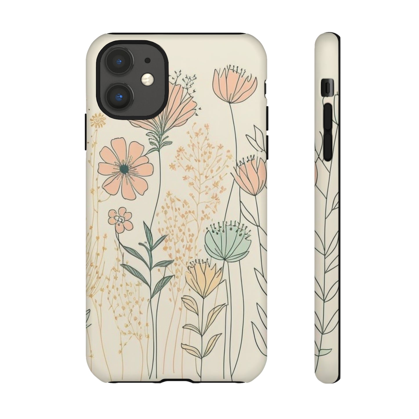 iPhone Case - Soft Boho Flowers