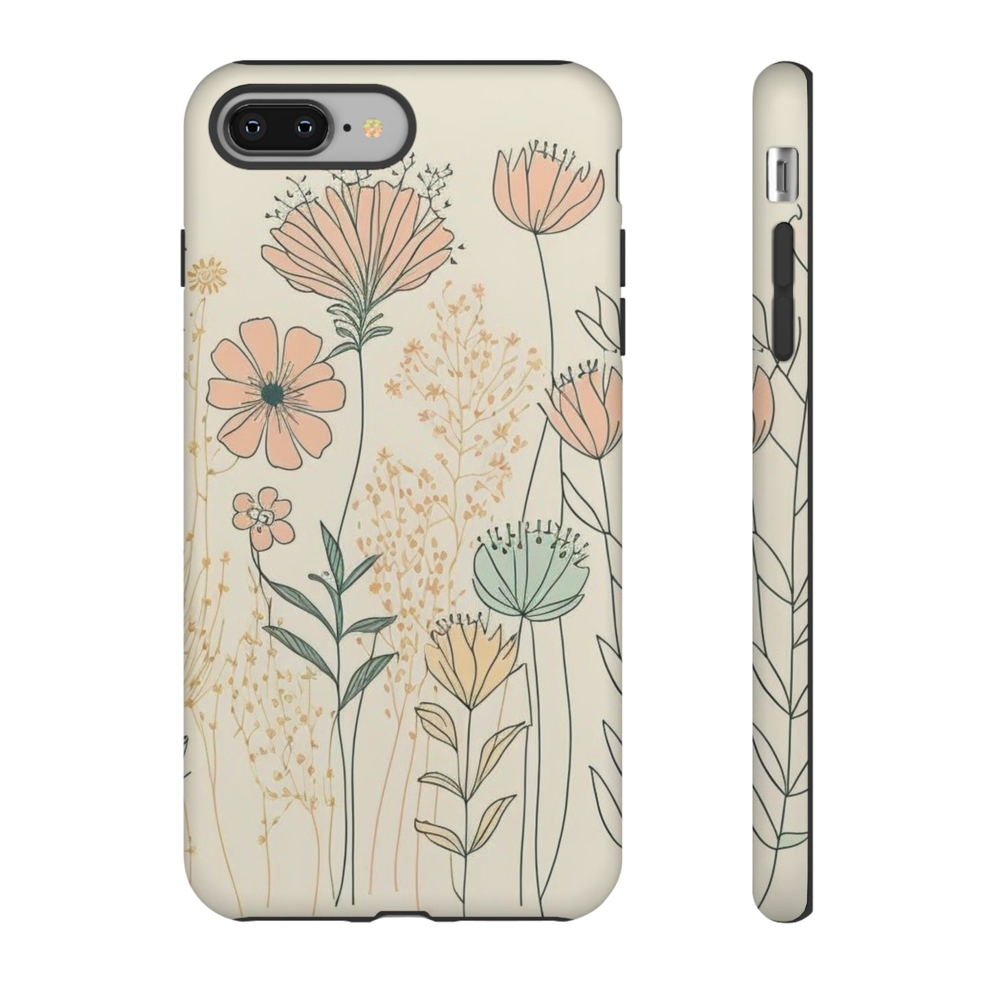 iPhone Case - Soft Boho Flowers