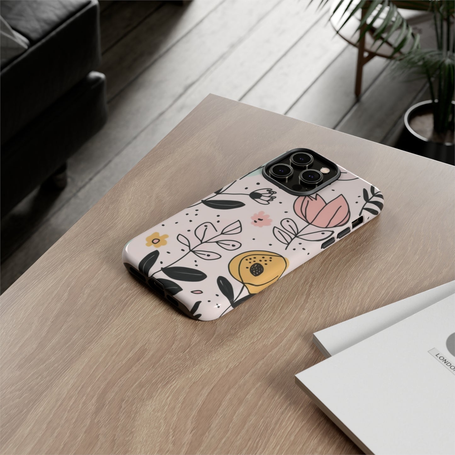 iPhone Case - Cute Floral Sketch