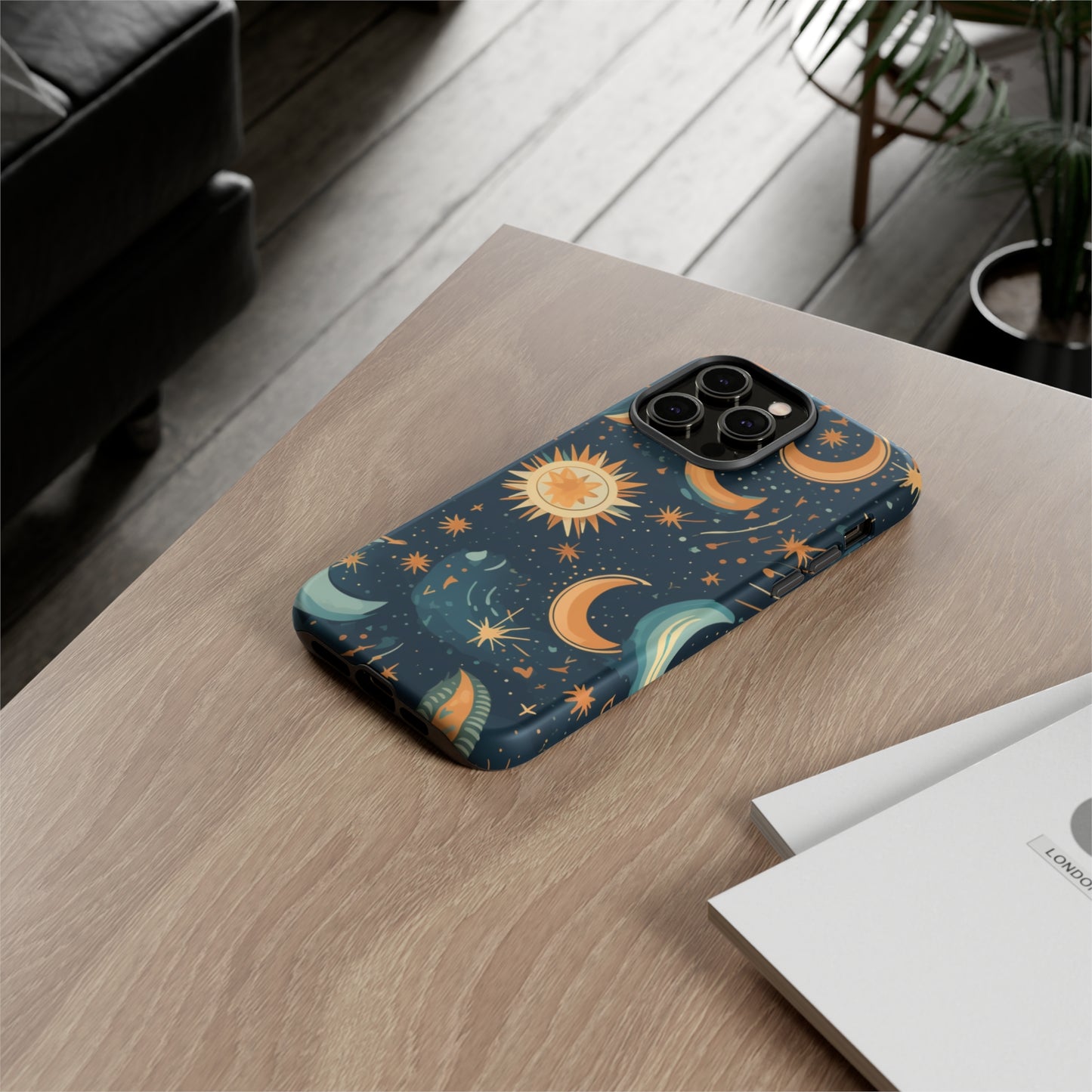 iPhone Case - Moon and Stars - Celestial