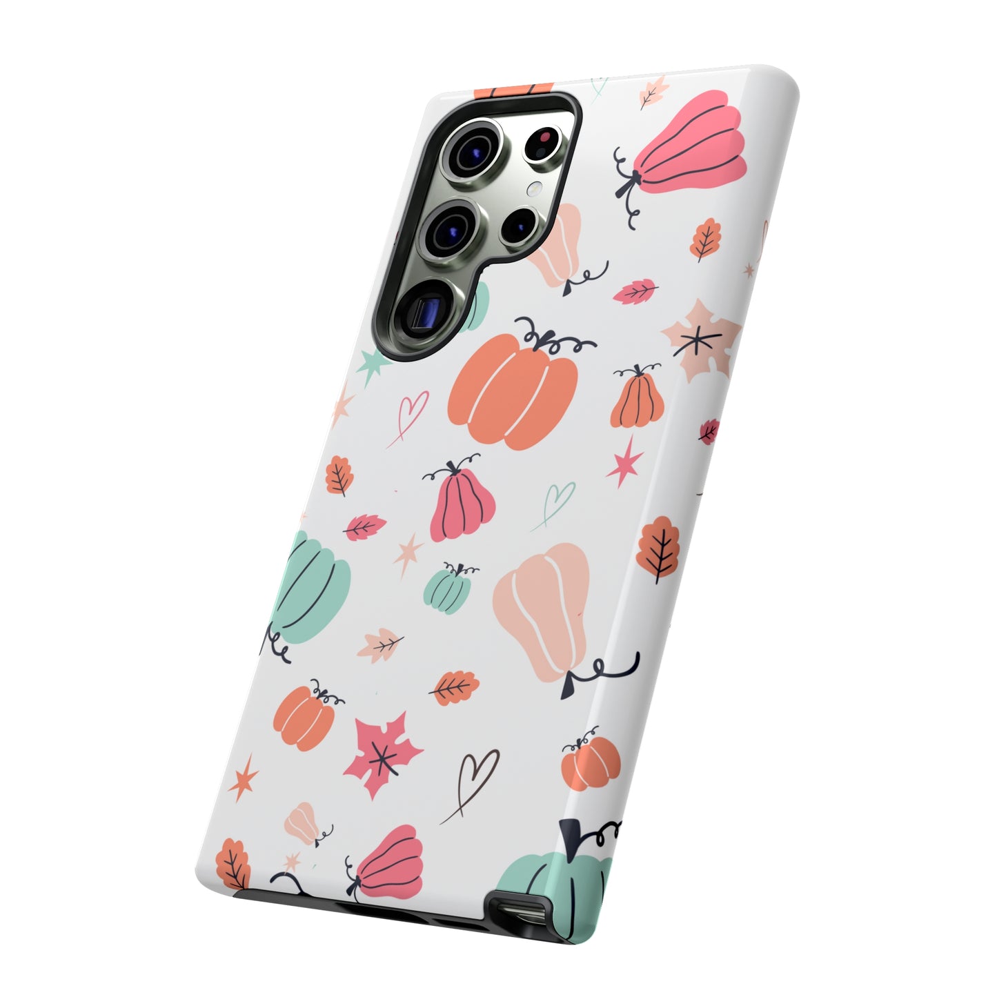 Samsung Galaxy Case - Seasonal Pumpkin Rainbow