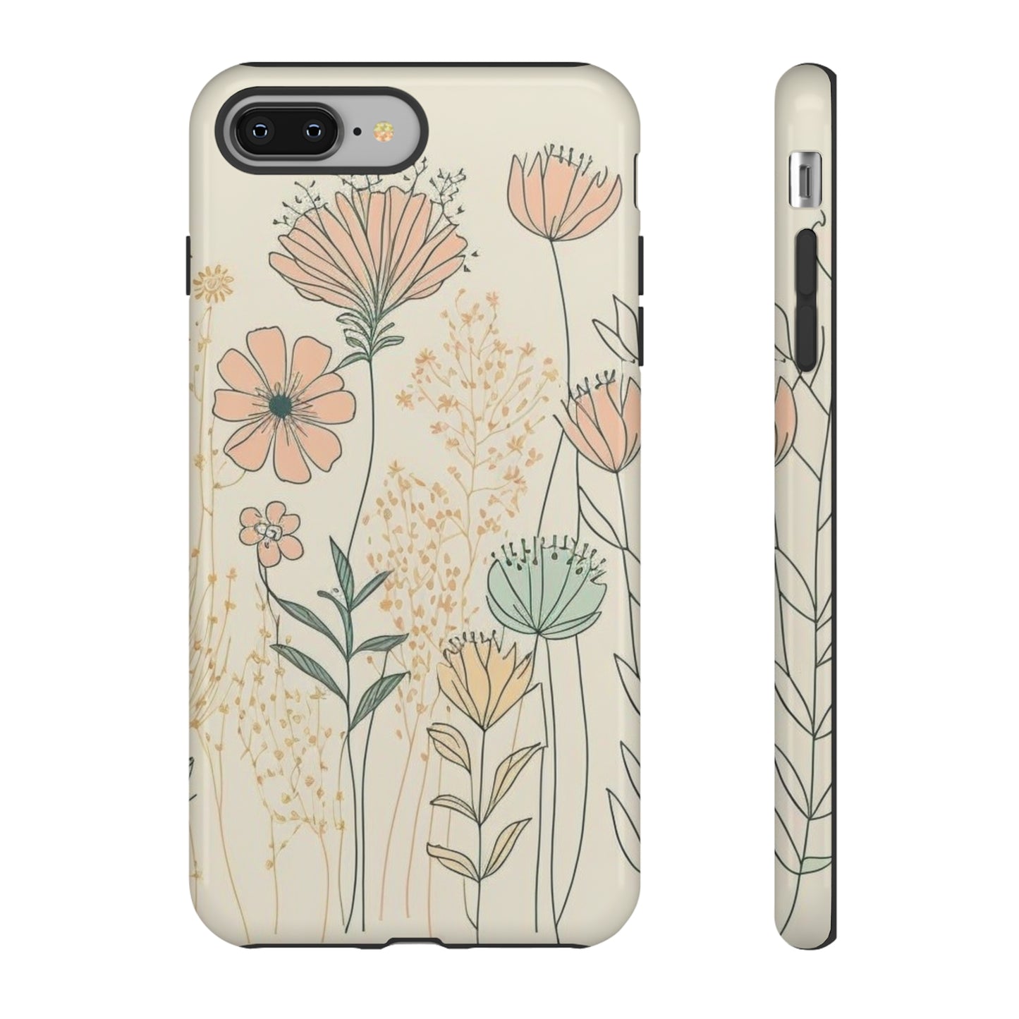 iPhone Case - Soft Boho Flowers