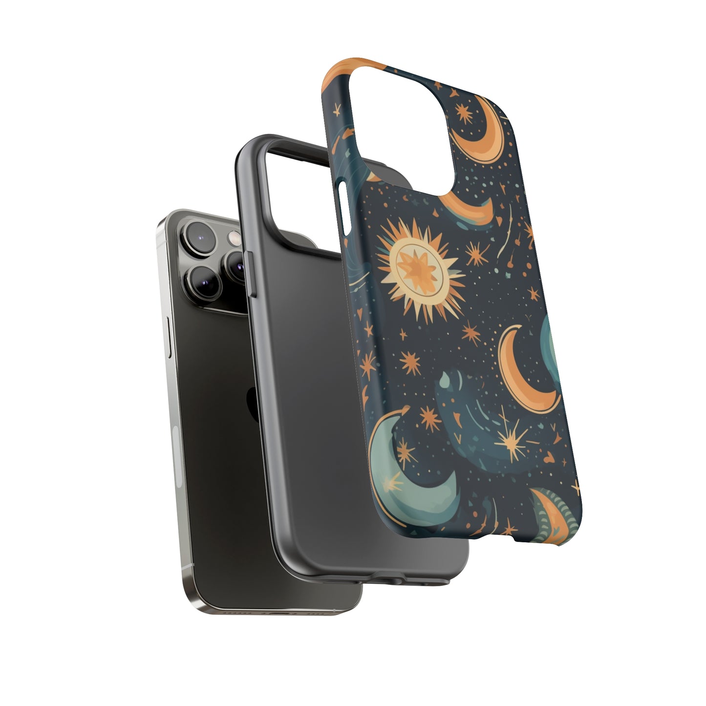 iPhone Case - Moon and Stars - Celestial