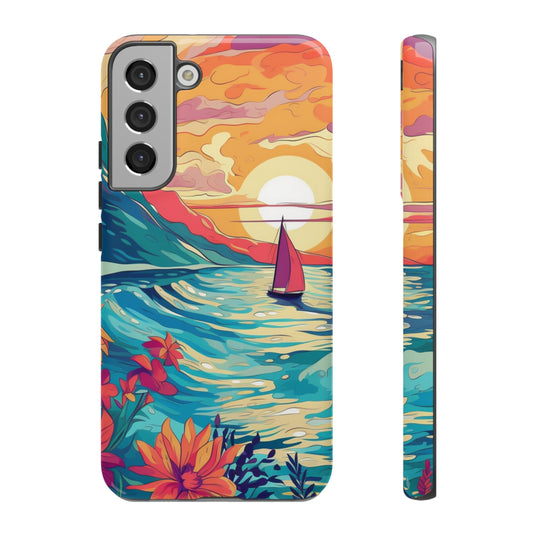 Samsung Galaxy Case - Sunset Ocean Scene