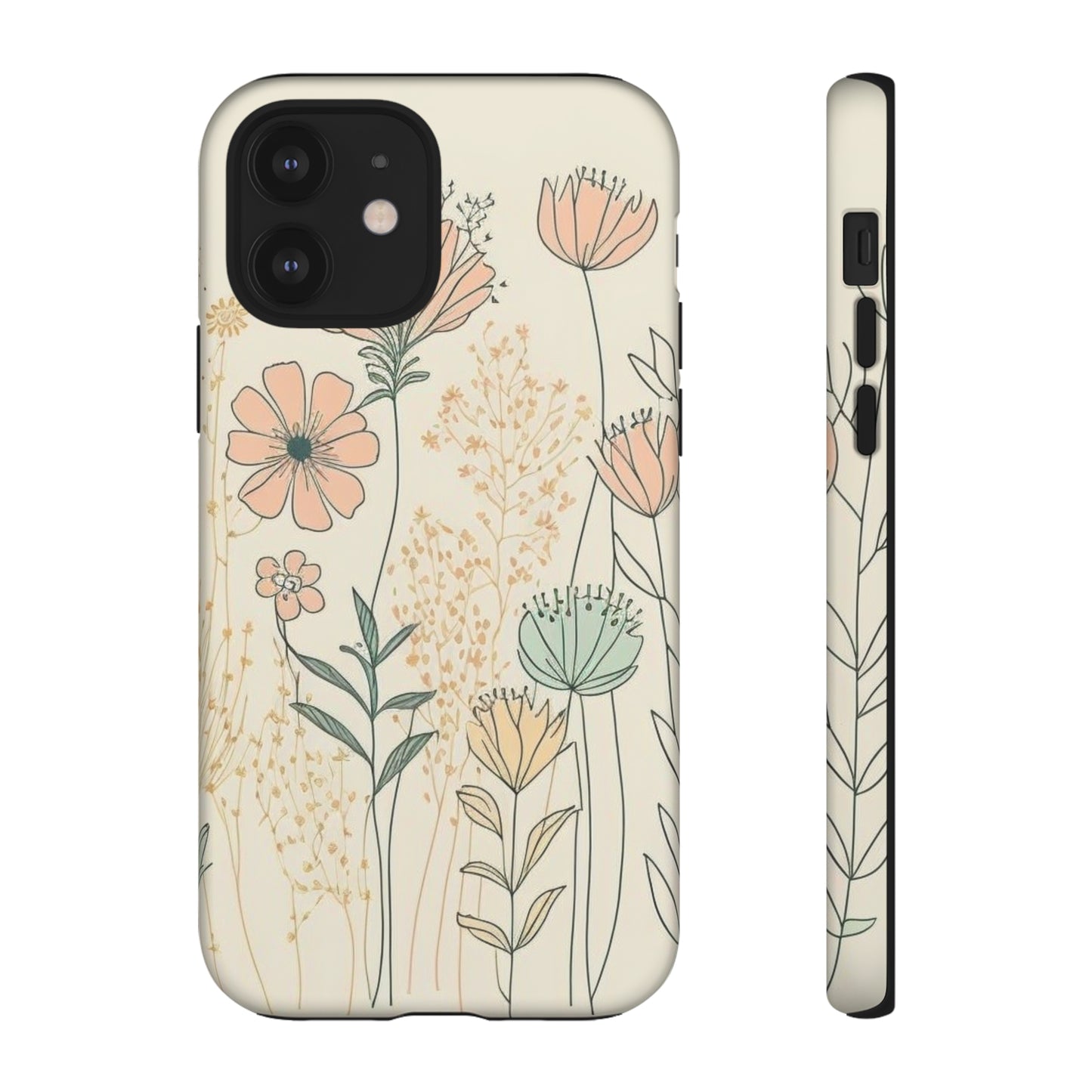 iPhone Case - Soft Boho Flowers