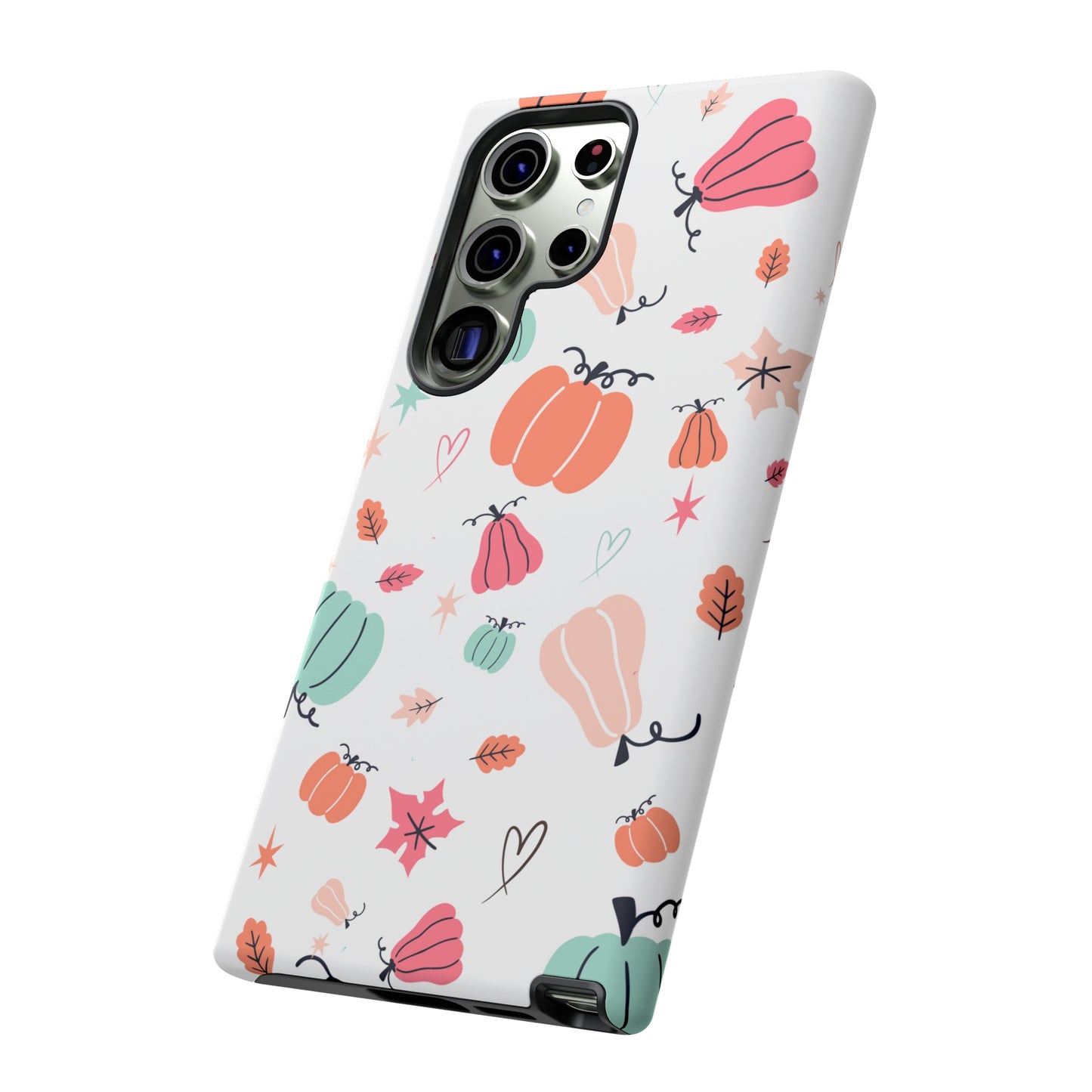 Samsung Galaxy Case - Seasonal Pumpkin Rainbow