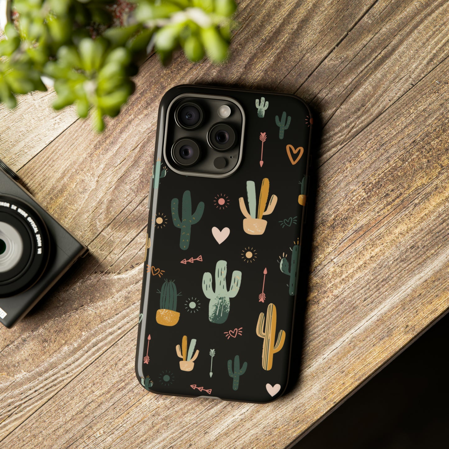 Copy of A Seasonal iPhone Case - Scattered Cacti Bold