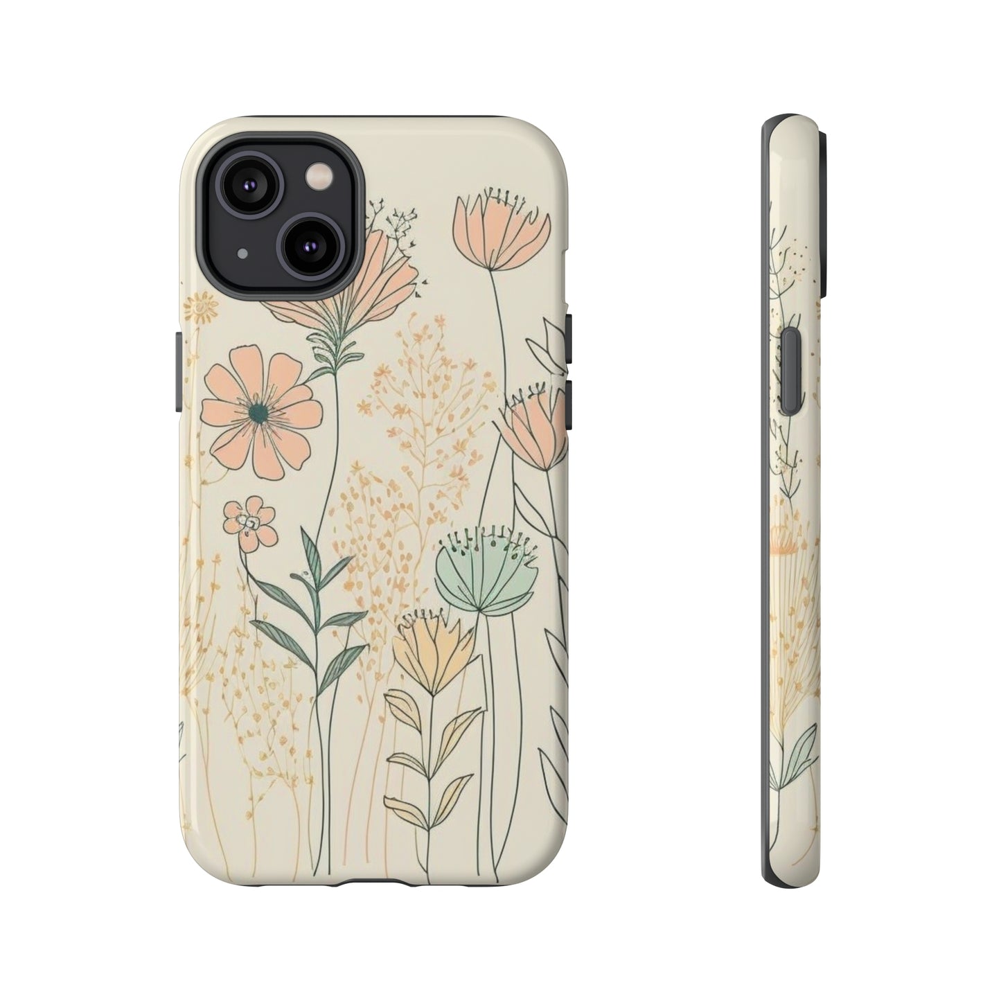 iPhone Case - Soft Boho Flowers