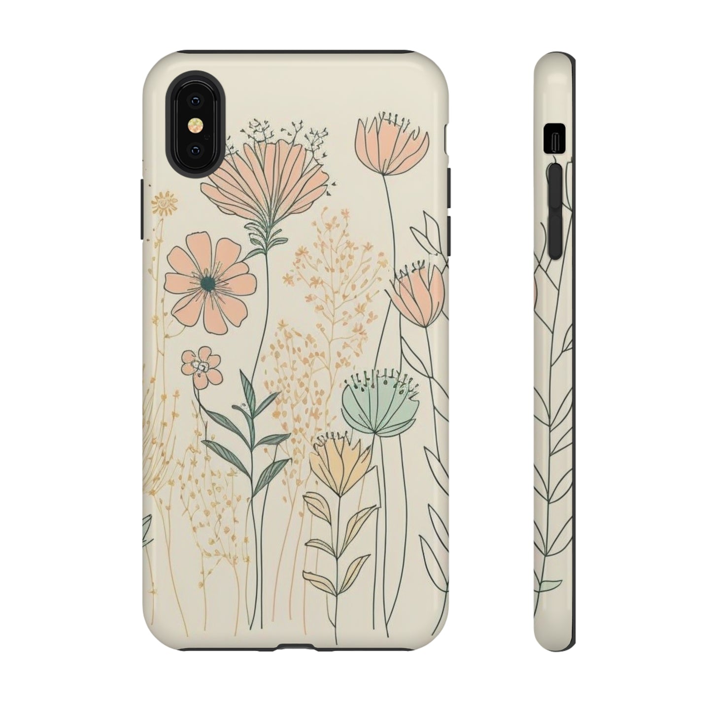 iPhone Case - Soft Boho Flowers