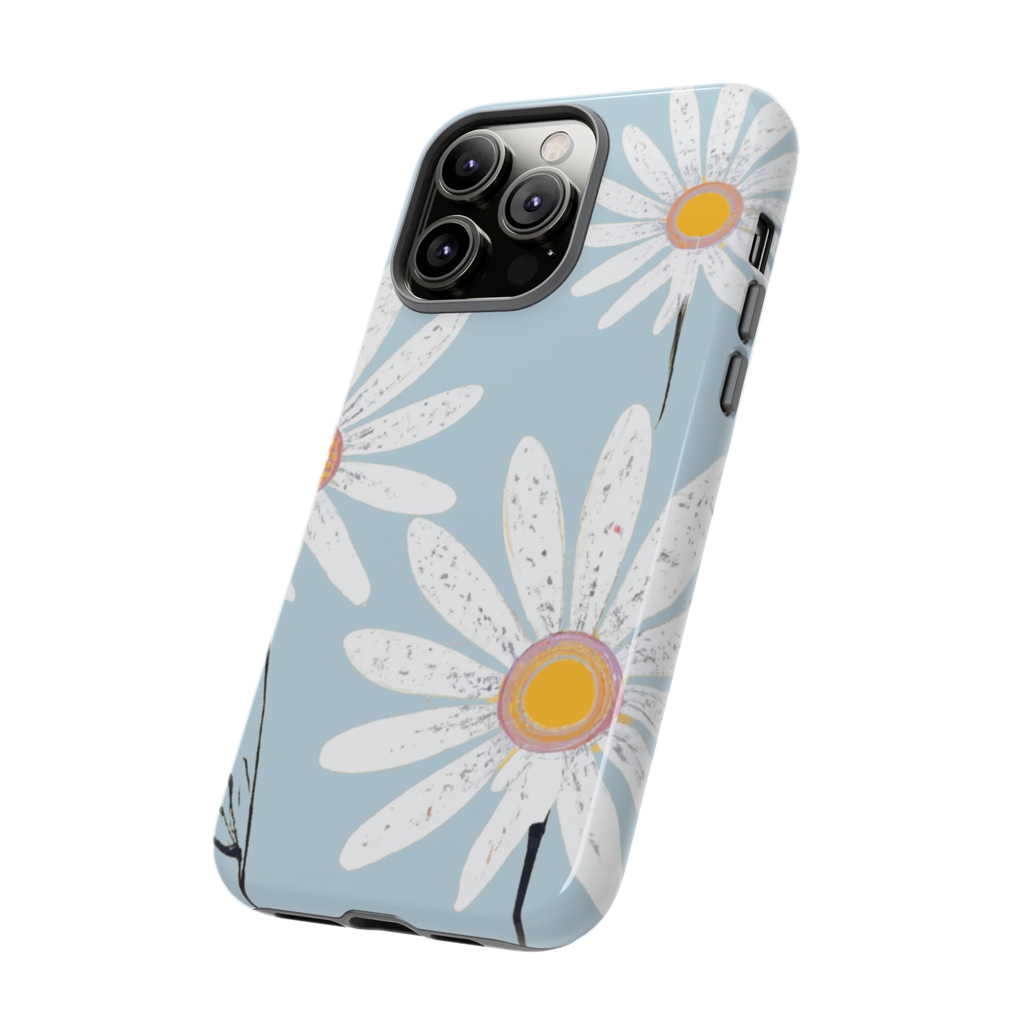 iPhone Case - Pastel Blue Daisy