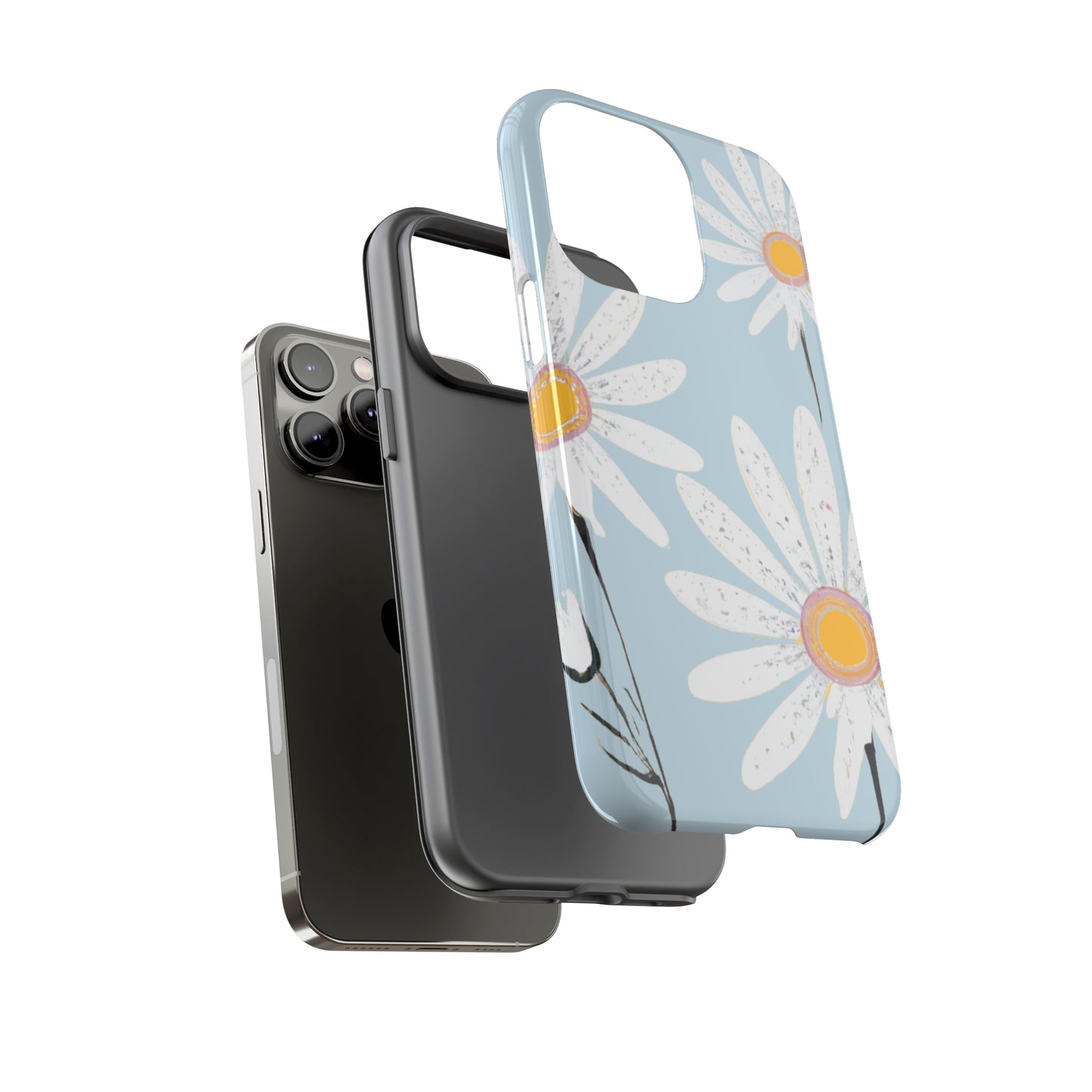 iPhone Case - Pastel Blue Daisy