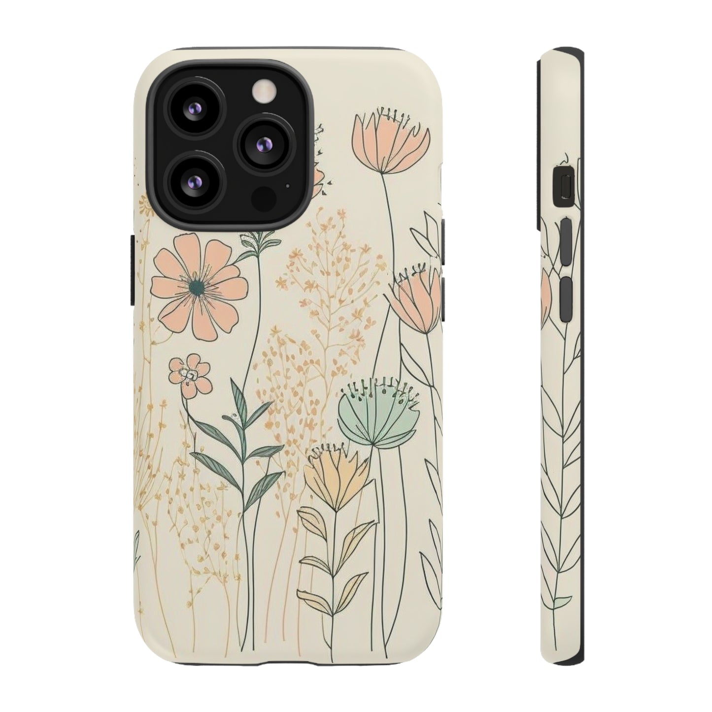 iPhone Case - Soft Boho Flowers